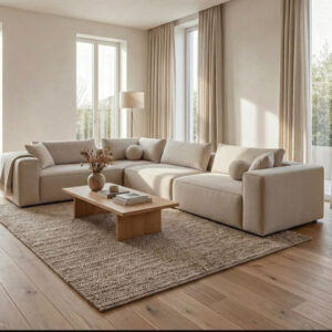 كنبة زاوية 300×90×210 سم بخامات فاخرة